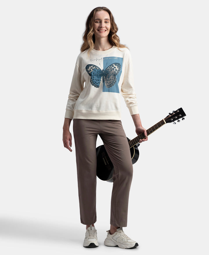 Super Combed Cotton Elastane Stretch Relaxed Fit Trackpants With Side Pockets - Dark Khaki