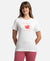 Super Combed Cotton Elastane Stretch Regular Fit Graphic Printed Round Neck Half Sleeve T-Shirt - White-1