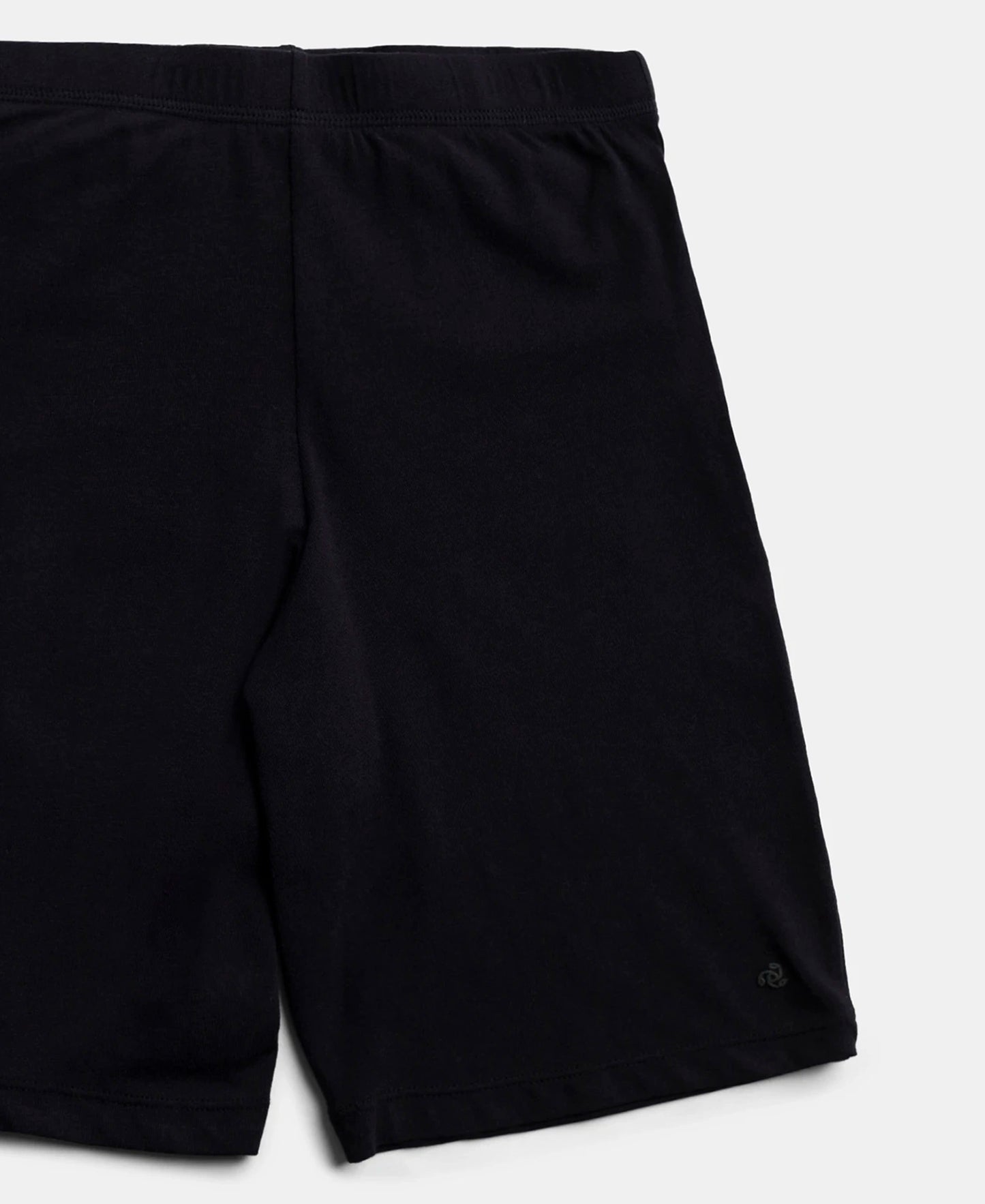 High Coverage Super Combed Cotton Elastane Stretch Shorties With Concealed Waistband - Black & Skin (Pack of 2)