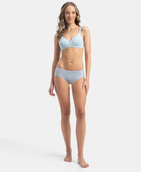 High Coverage Micro Modal Elastane Stretch Hipster With Ultrasoft Concealed Waistband - Kentucky Blue & Black (Pack of 2)