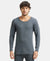 Super Combed Cotton Rich Full Sleeve Thermal Undershirt with StayWarm Technology - Charcoal Melange-1