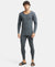 Super Combed Cotton Rich Full Sleeve Thermal Set with StayWarm Technology - Charcoal Melange