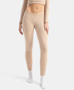 Soft Touch Microfiber Elastane Stretch Fleece Fabric Thermal Leggings with StayWarm Technology - Skin