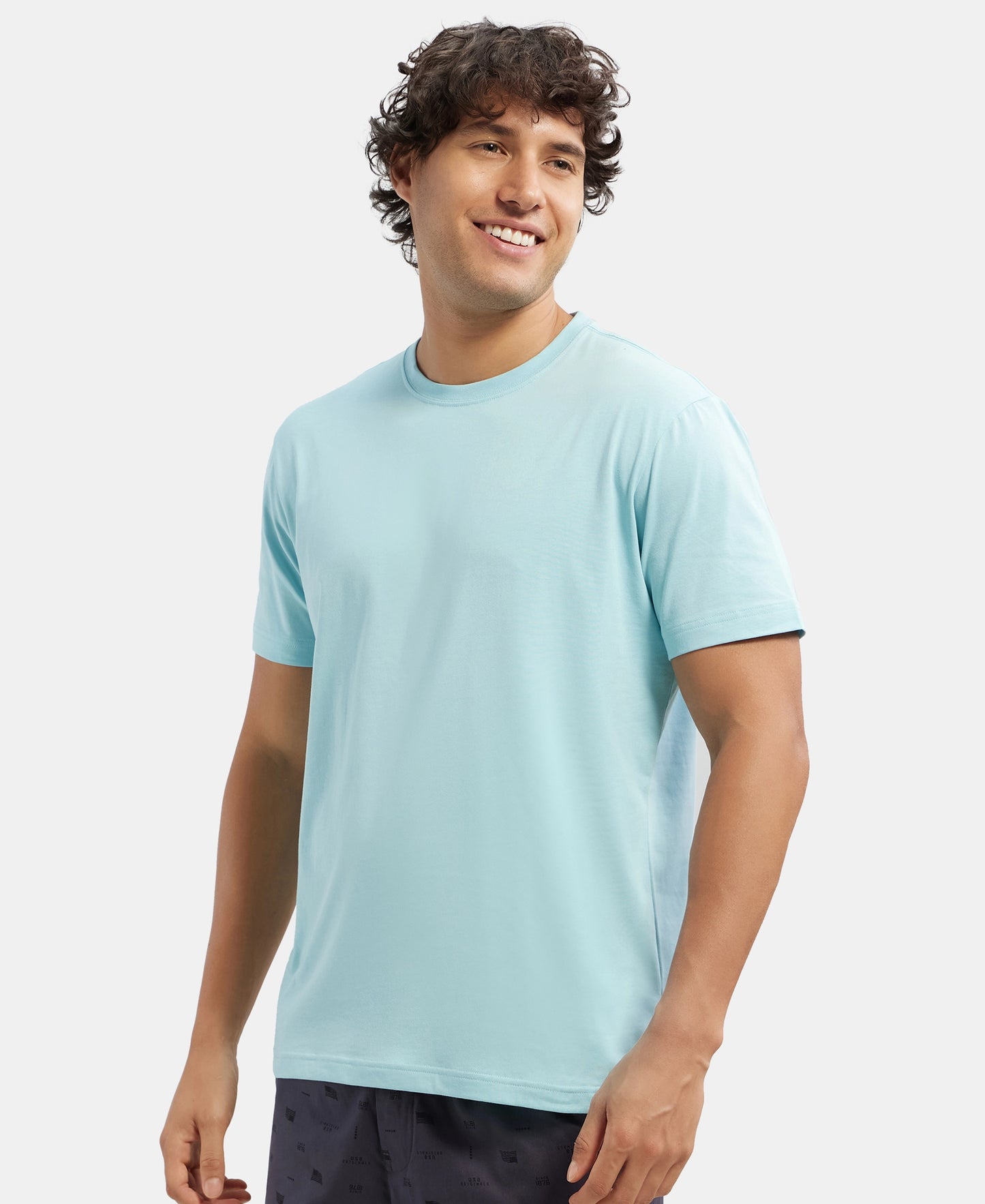 Super Combed Cotton Rich Round Neck Half Sleeve T-Shirt - Sea Angel