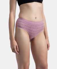 High Coverage Super Combed Cotton Elastane Stretch Mid Waist Hipster With Exposed Waistband - Valerian, Candlelight Peach & Classic Navy (Pack of 3)