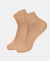 Compact Cotton Stretch Ankle Length Socks with StayFresh Treatment - Skin (Pack of 2)