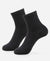 Bamboo Fiber 4 Way Stretch Ankle Length Socks With Stayfresh Treatment - Black