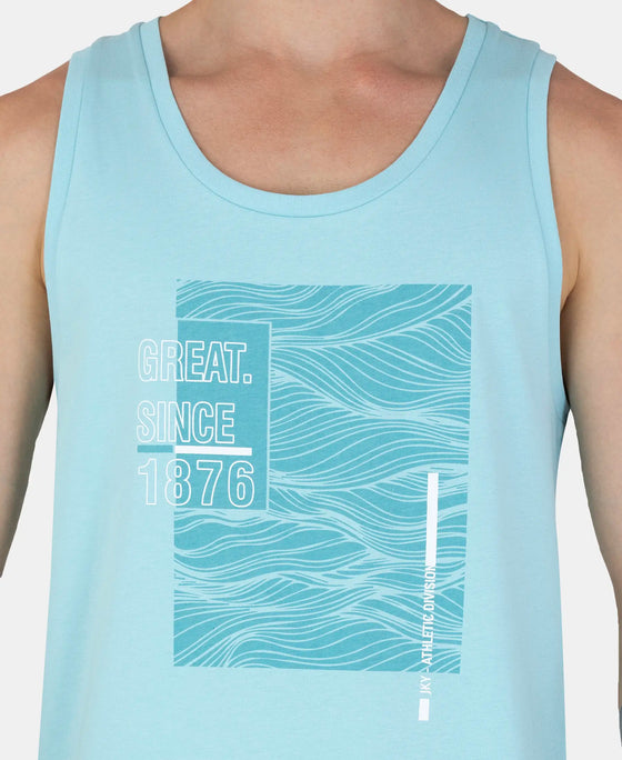 Super Combed Cotton Rich Graphic Printed Tank Top - Sea Angel