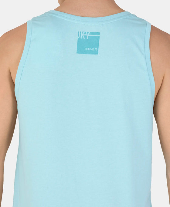 Super Combed Cotton Rich Graphic Printed Tank Top - Sea Angel