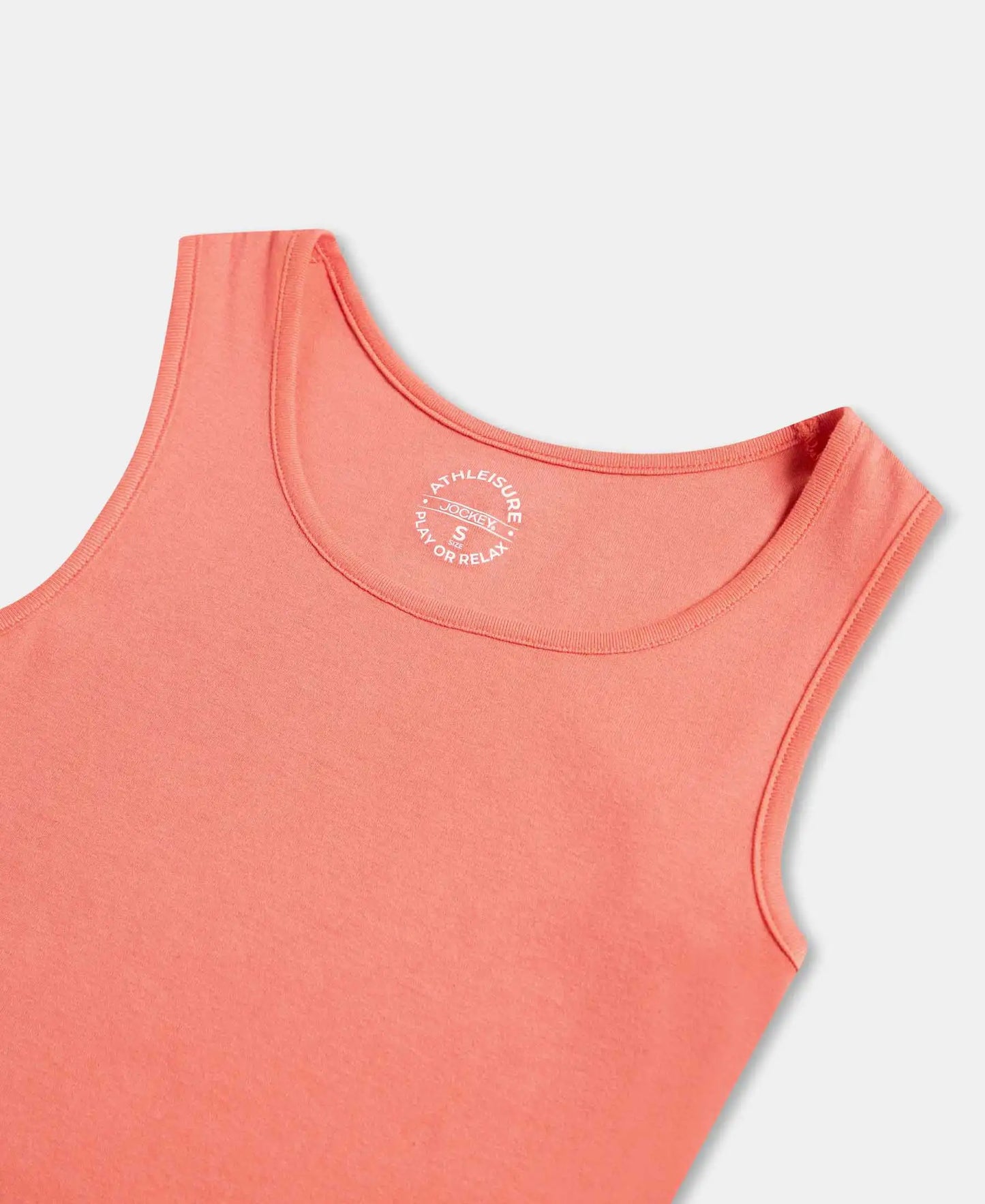 Super Combed Cotton Rib Fabric Slim Fit Solid Tank Top - Blush Pink