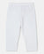 Girl's Super Combed Cotton Elastane Stretch Capri - White
