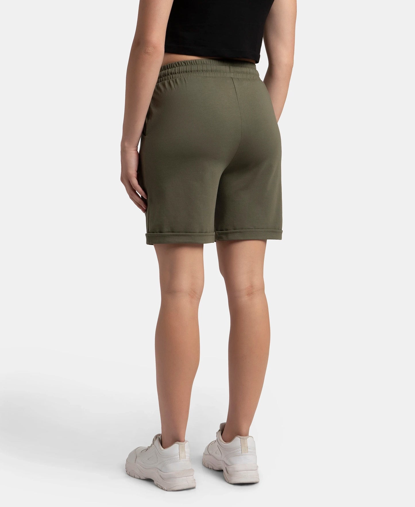 Super Combed Cotton Rich Regular Fit Shorts with Side Pockets - Beetle
