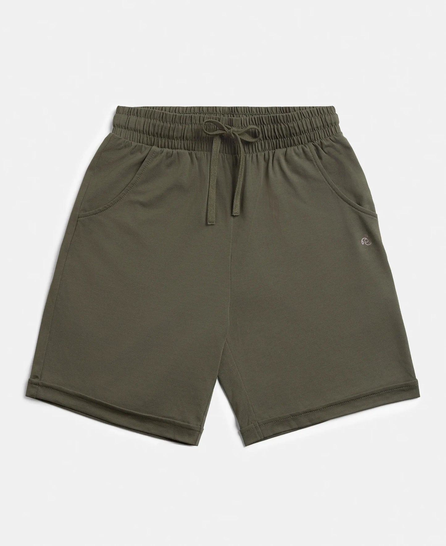 Super Combed Cotton Rich Regular Fit Shorts with Side Pockets - Beetle