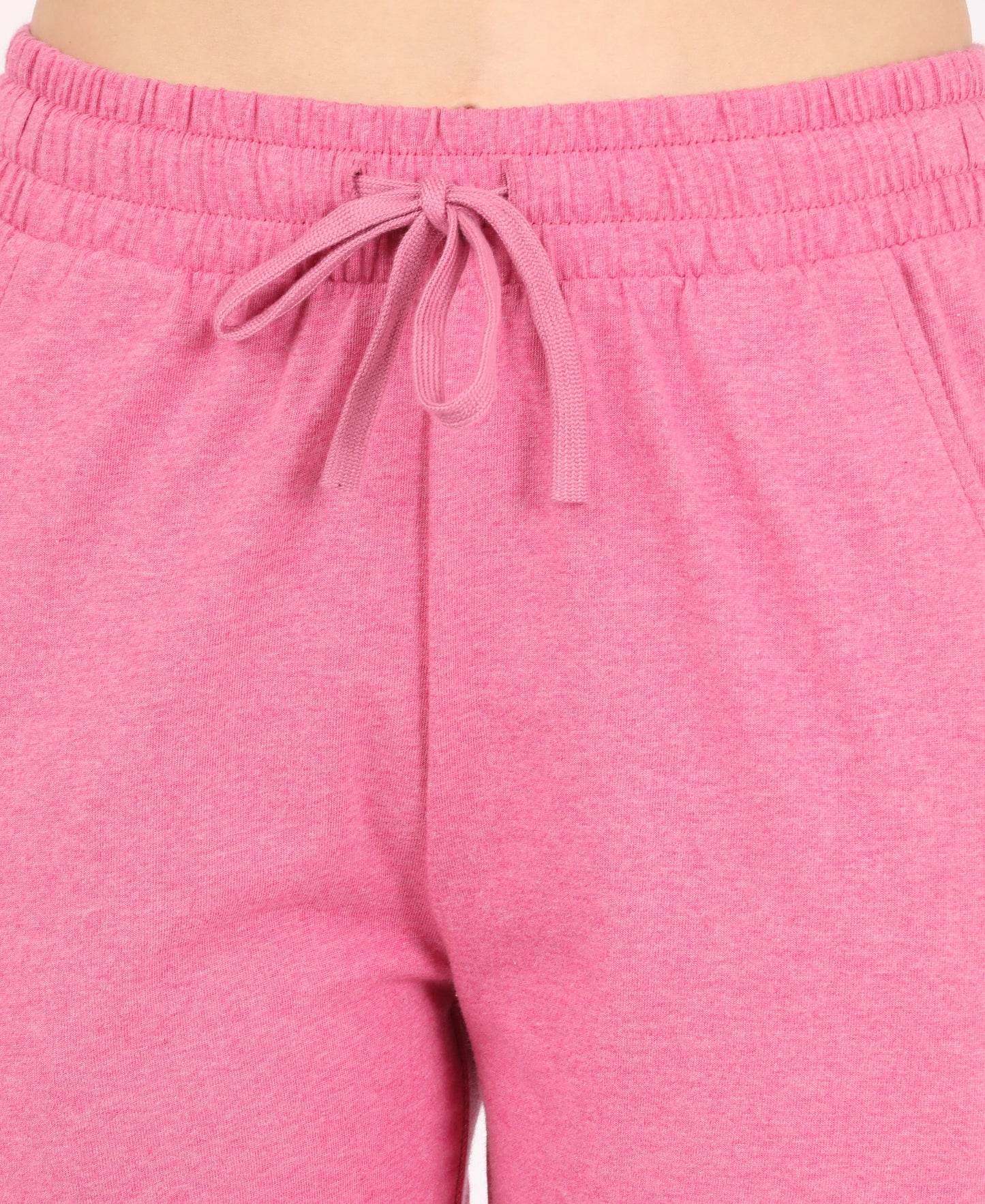 Super Combed Cotton Rich Regular Fit Shorts with Side Pockets - Ibis Rose Melange