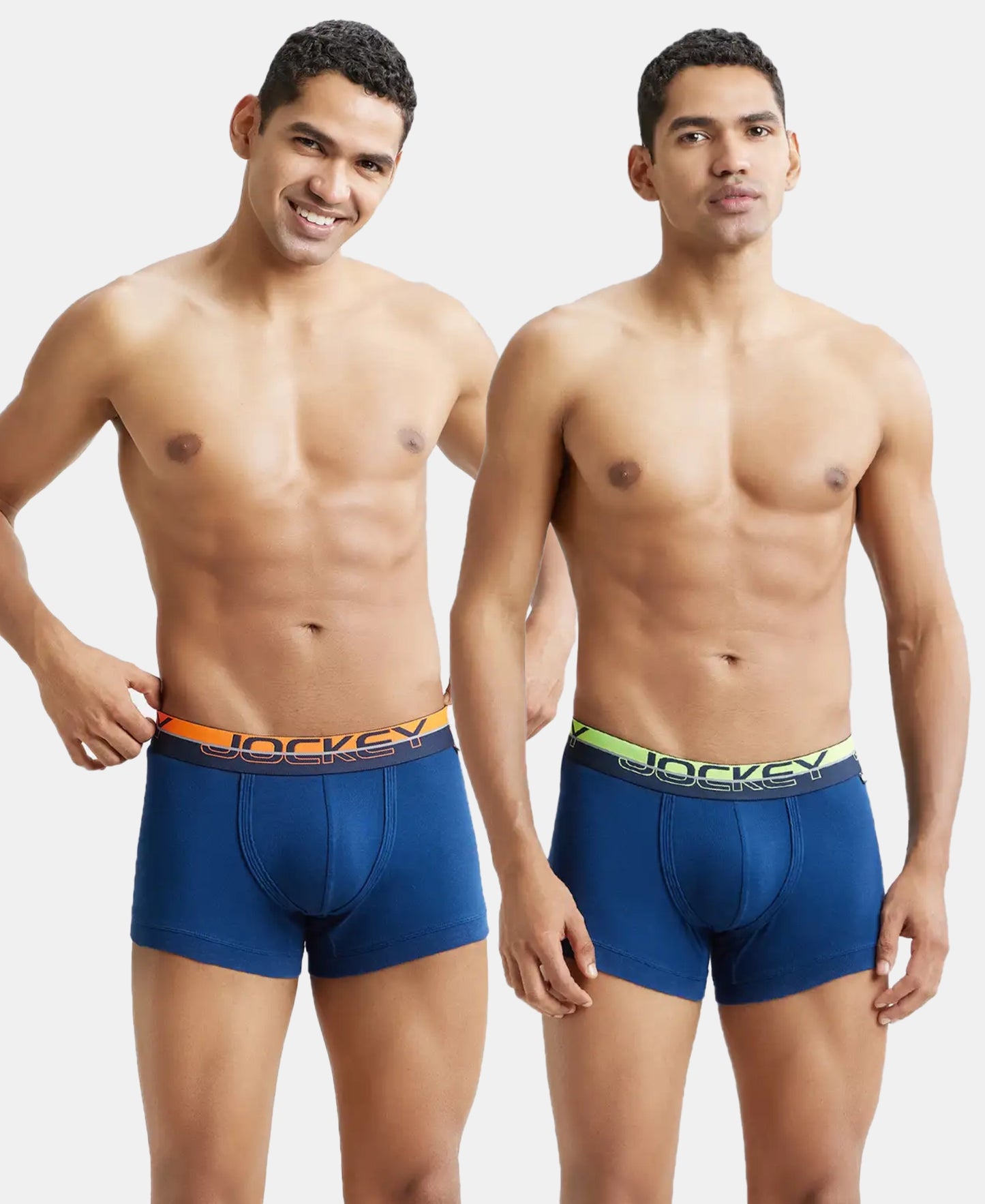 Super Combed Cotton Rib Solid Trunk with Ultrasoft Waistband - Estate Blue (Pack of 2)