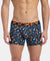 Super Combed Cotton Elastane Stretch Printed Trunk with Ultrasoft Waistband - Navy Autumn Glory