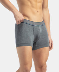 Tencel Micro Modal Elastane Stretch Printed Trunk with Natural StayFresh Properties - Gun Metal
