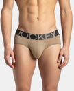 Tactel Microfiber Elastane Stretch Solid Brief with Moisture Move Properties - Desert Taupe