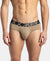 Tactel Microfiber Elastane Stretch Solid Brief with Moisture Move Properties - Desert Taupe