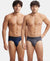 Tactel Microfiber Elastane Stretch Solid Brief with Moisture Move Properties - Ebony & Navy (Pack of 2)