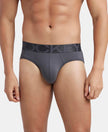 Tactel Microfiber Elastane Stretch Solid Brief with Moisture Move Properties - Ebony-1