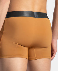 Tactel Microfiber Elastane Stretch Solid Trunk with Moisture Move Properties - Brown Sugar
