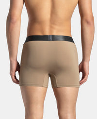 Tactel Microfiber Elastane Stretch Solid Trunk with Moisture Move Properties - Desert Taupe