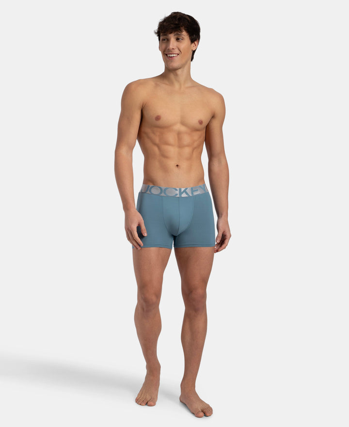 Tactel Microfiber Elastane Stretch Solid Trunk with Moisture Move Properties - Provincial Blue