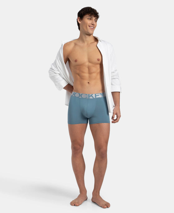 Tactel Microfiber Elastane Stretch Solid Trunk with Moisture Move Properties - Provincial Blue