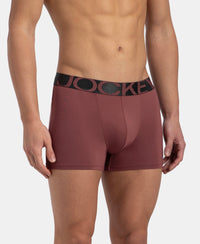 Tactel Microfiber Elastane Stretch Solid Trunk with Moisture Move Properties - Wild Ginger