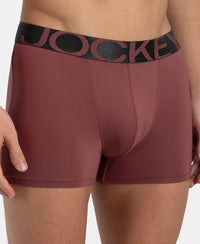 Tactel Microfiber Elastane Stretch Solid Trunk with Moisture Move Properties - Wild Ginger