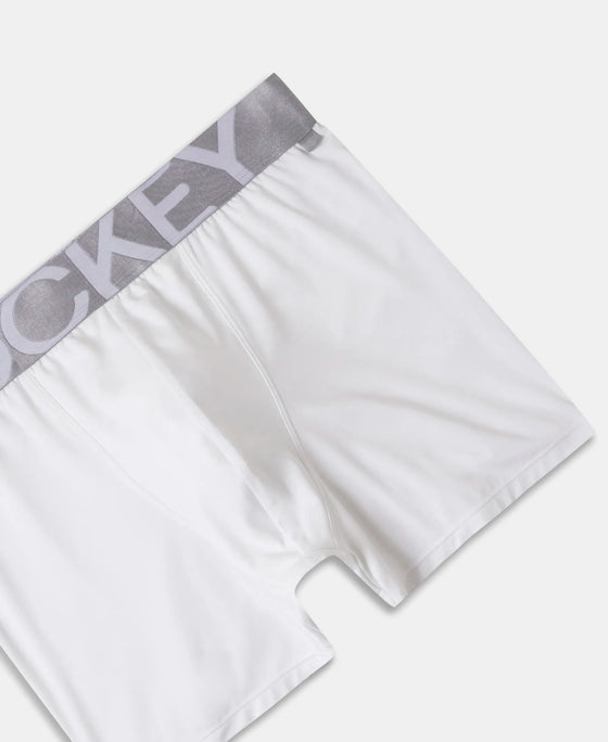 Tactel Microfiber Elastane Stretch Solid Trunk with Moisture Move Properties - White