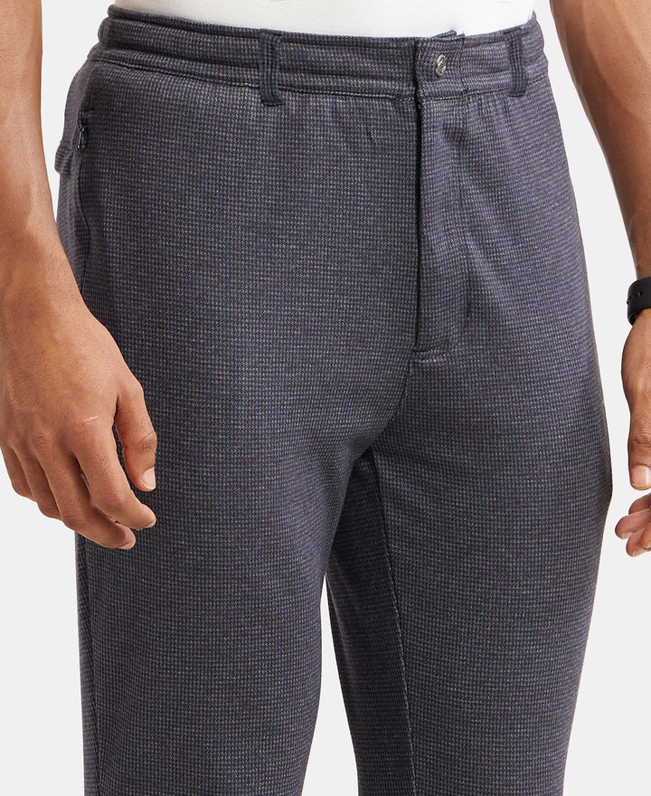 Super Combed Cotton Rich Elastane Stretch Slim Fit All Day Pants with Pockets - Navy