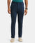 Microfiber Slim Fit All Day Pants with Convenient Side and Back Pockets - Navy