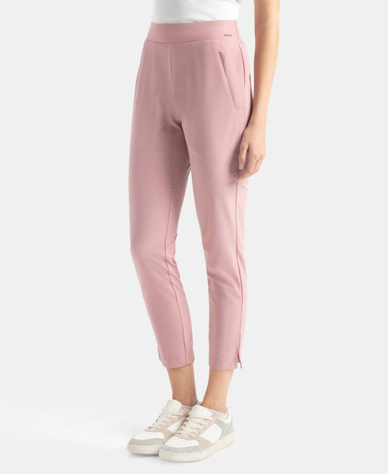 Environment Friendly Recycled Microfiber All Day Pants with StayFresh Treatment - Lilas