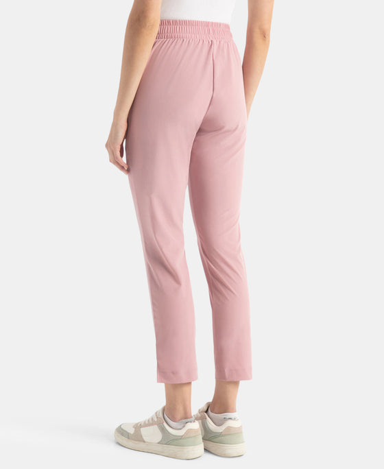 Environment Friendly Recycled Microfiber All Day Pants with StayFresh Treatment - Lilas