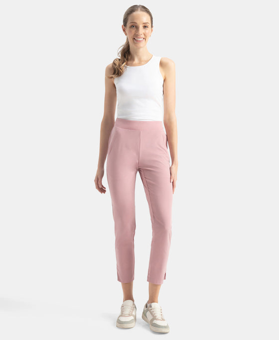 Environment Friendly Recycled Microfiber All Day Pants with StayFresh Treatment - Lilas