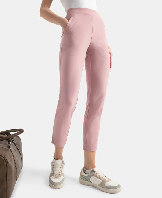 Environment Friendly Recycled Microfiber All Day Pants with StayFresh Treatment - Lilas