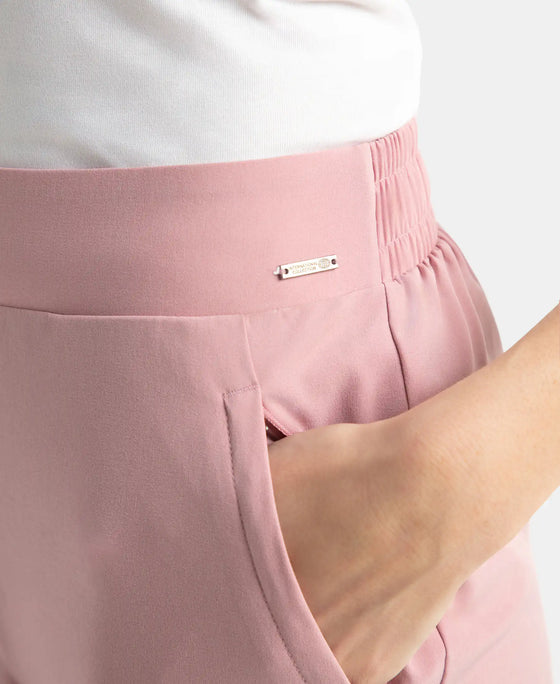 Environment Friendly Recycled Microfiber All Day Pants with StayFresh Treatment - Lilas