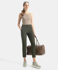 Environment Friendly Recycled Microfiber All Day Pants with StayFresh Treatment - Olive
