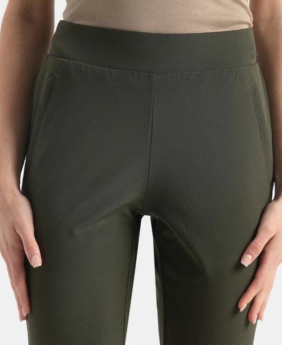Environment Friendly Recycled Microfiber All Day Pants with StayFresh Treatment - Olive