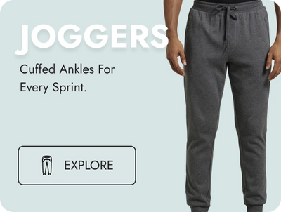 Men Joggers Outerwear Category Banner Men Joggers Outerwear Category Banner