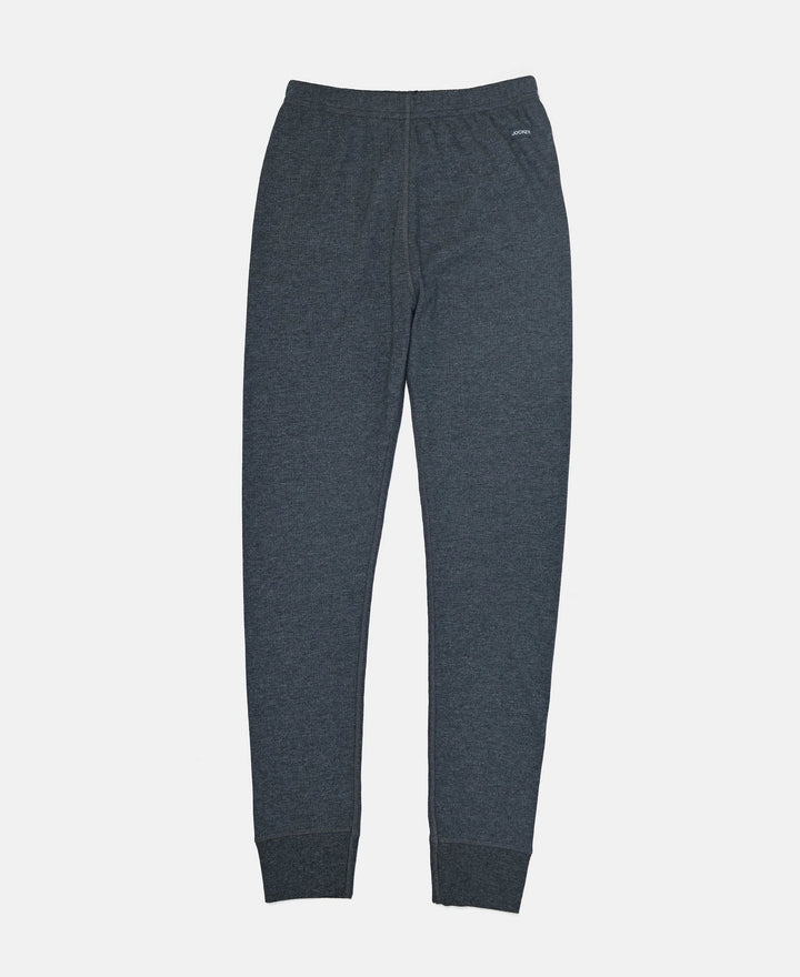 Kid's Super Combed Cotton Rich Brushed Thermal Long John with StayWarm Treatment - Charcoal Melange