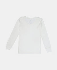 Kid's Super Combed Cotton Rich Brushed Thermal Undershirt with StayWarm Treatment - Off White