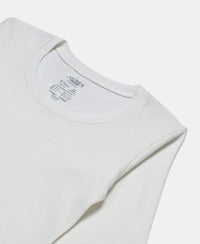 Kid's Super Combed Cotton Rich Brushed Thermal Undershirt with StayWarm Treatment - Off White