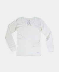 Kid's Super Combed Cotton Rich Brushed Thermal Undershirt with StayWarm Treatment - Off White