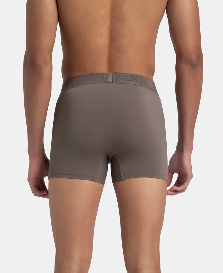 Soft Touch Recycled Microfiber Elastane Stretch Trunk with Ultrasoft Waistband - Dark Khaki