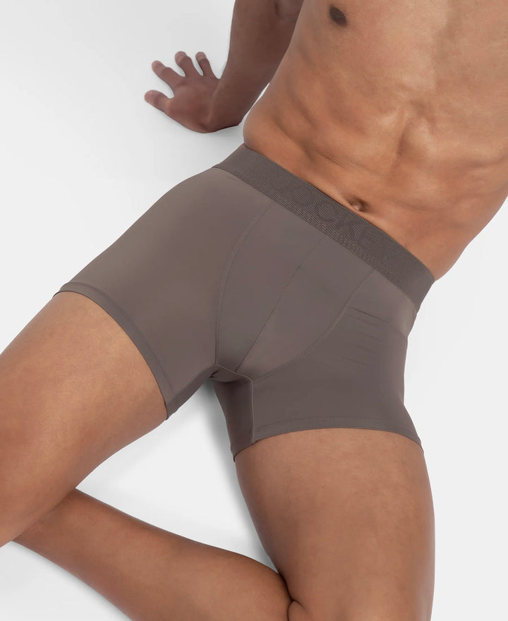 Soft Touch Recycled Microfiber Elastane Stretch Trunk with Ultrasoft Waistband - Dark Khaki