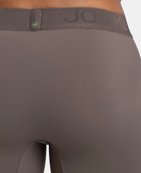 Soft Touch Recycled Microfiber Elastane Stretch Trunk with Ultrasoft Waistband - Dark Khaki