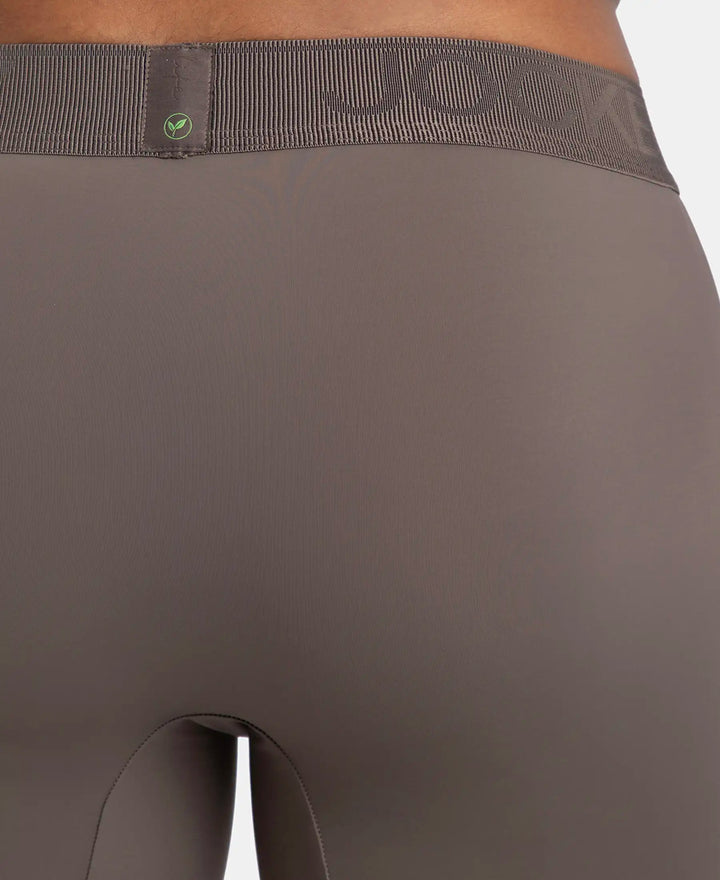 Soft Touch Recycled Microfiber Elastane Stretch Trunk with Ultrasoft Waistband - Dark Khaki